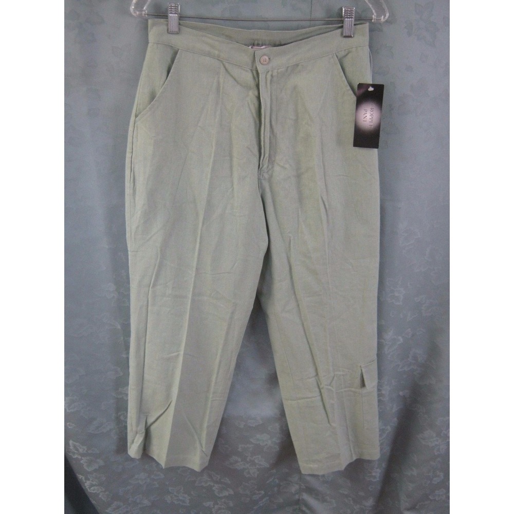 Stone Harbor Linen Blend Cropped Pants Size 8 NWT
